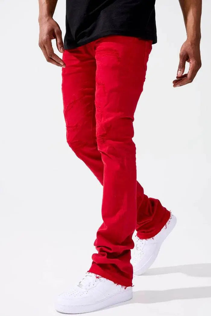 Martin Stacked Denim - Red