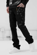 Super Skinny Stacked Forbidden Fruit Denim (Black)