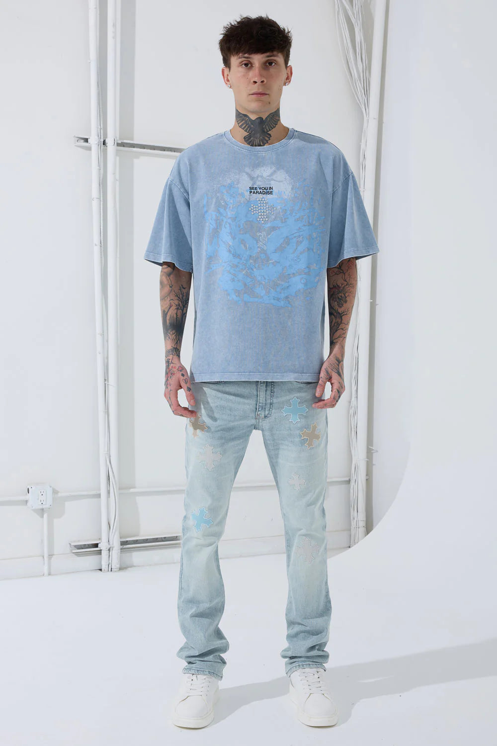Reckoning Stacked Denim (Ice Blue)