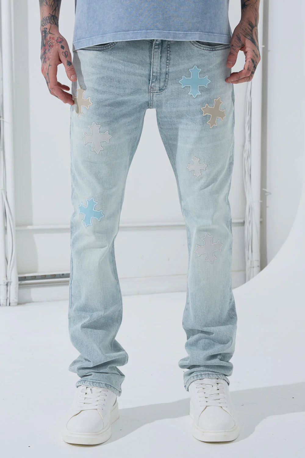Reckoning Stacked Denim (Ice Blue)