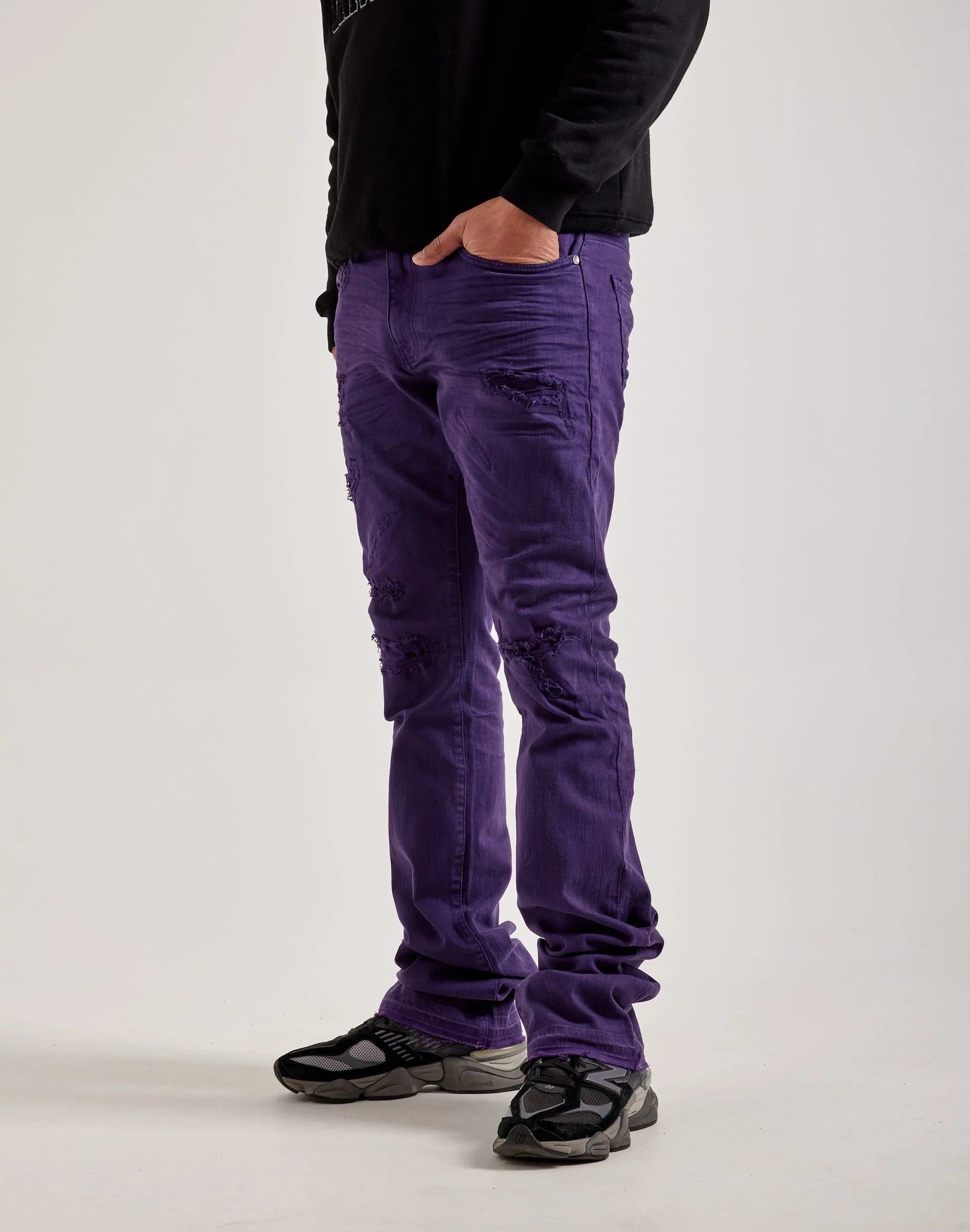 Martin Stacked Denim - Purple
