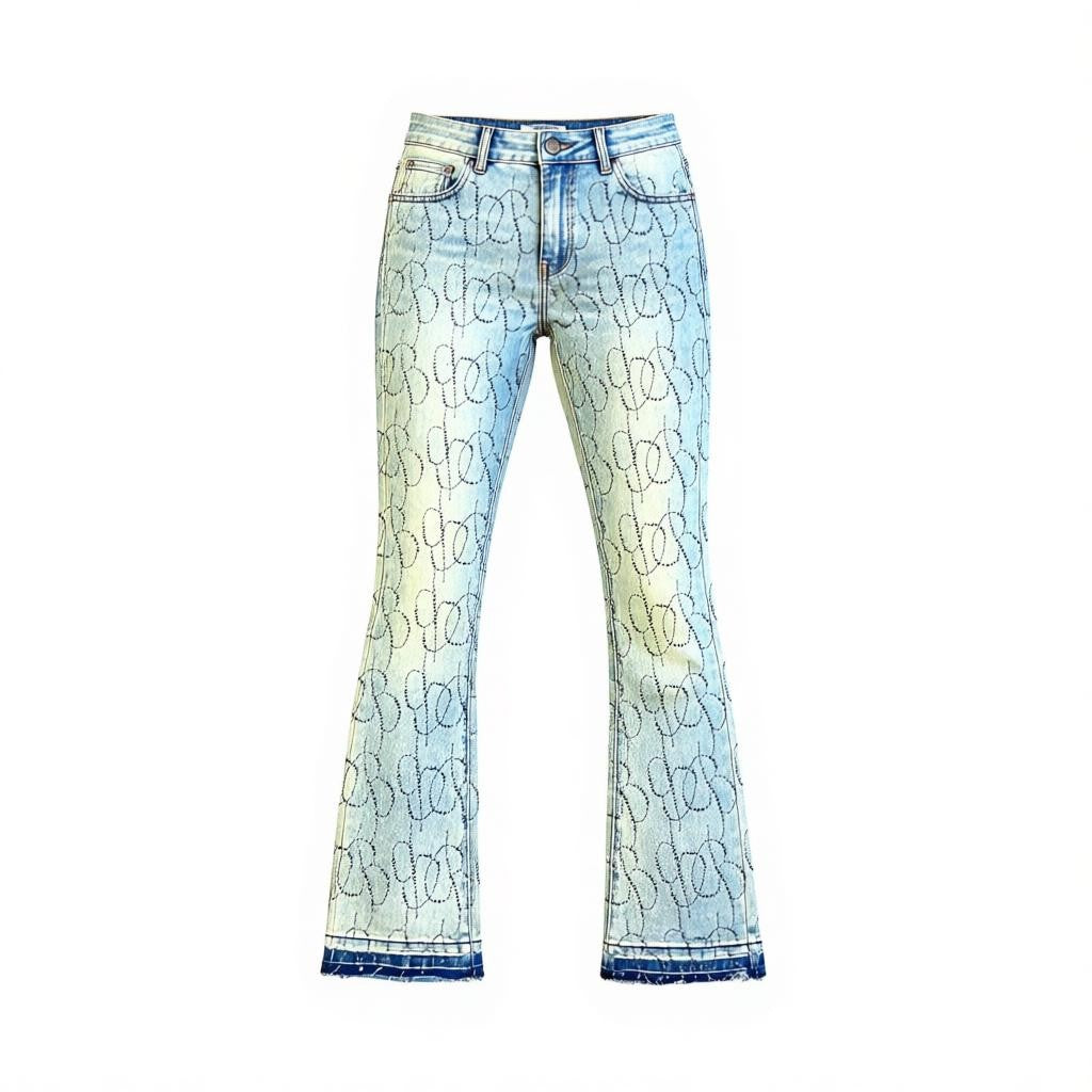 RST-1200 LT BLUE - DIAMOND STACKED PREMIUM DENIM