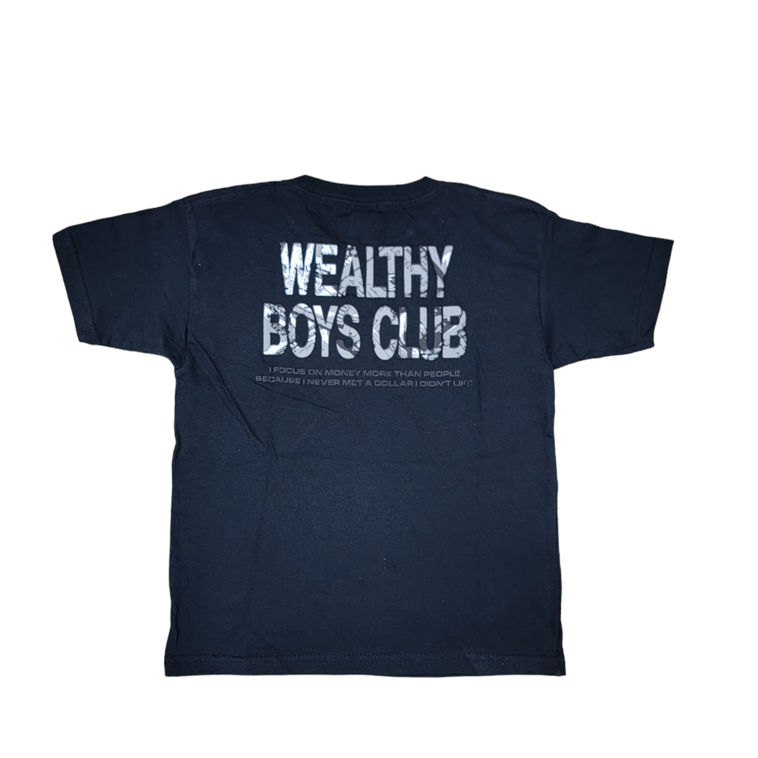 KIDS WEALTHY BOYS TEE-BLACK