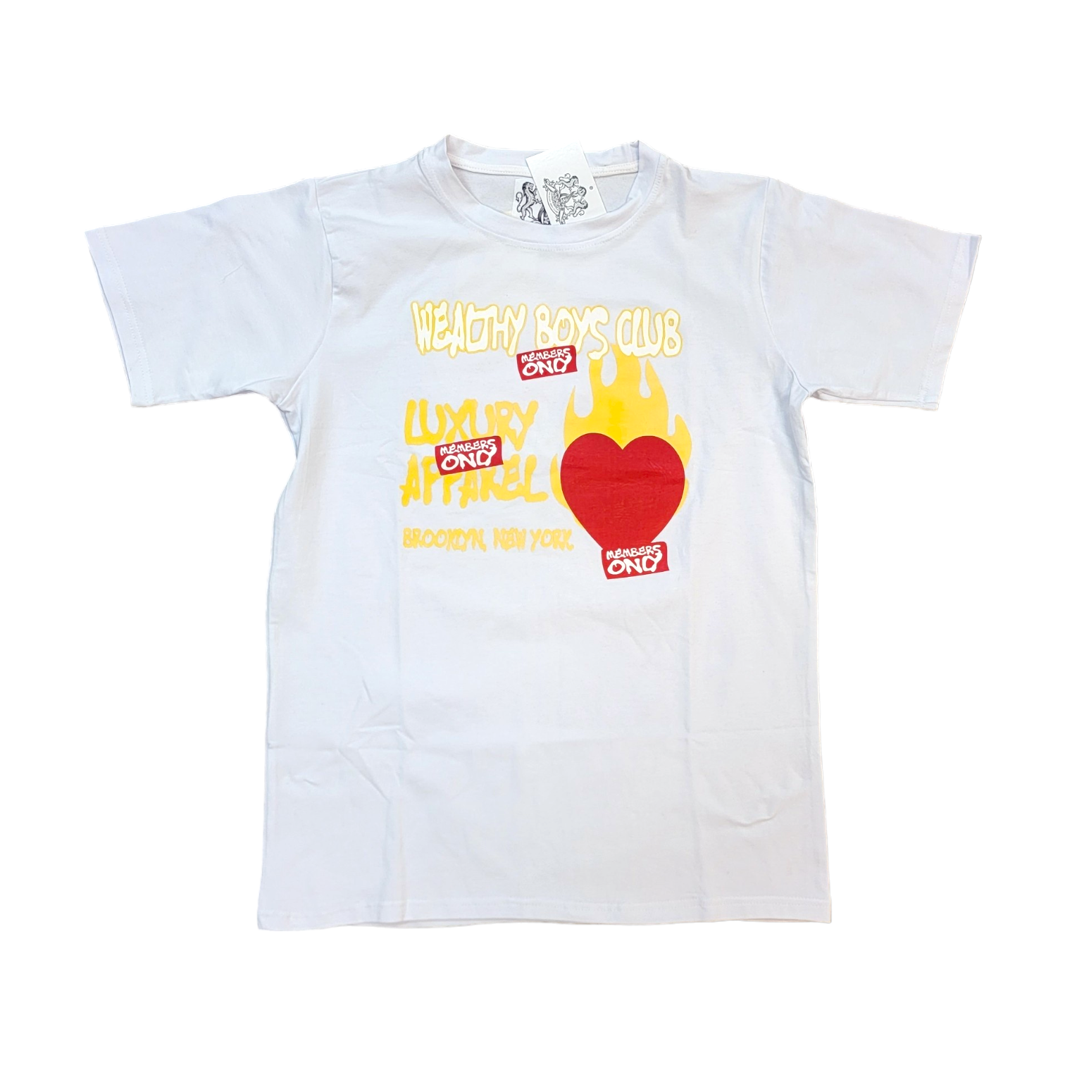 KIDS MEMBERS ONLY TEE-WHITE