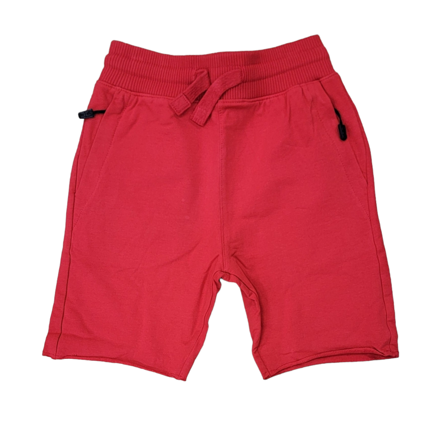 BOYS FLEECE SHORT-RED