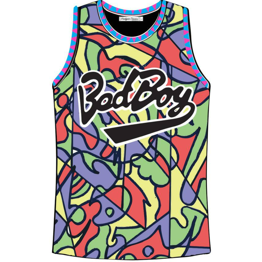 CHRISTOPHER WALLACE BAD BOY BASKETBALL JERSEY