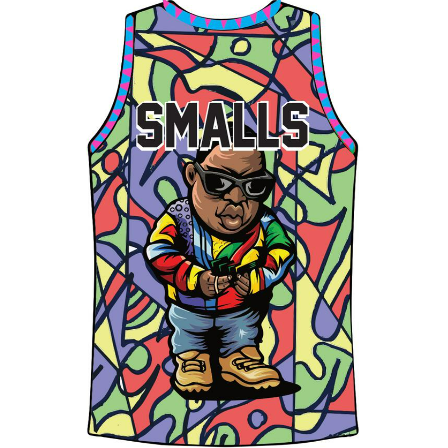 CHRISTOPHER WALLACE BAD BOY BASKETBALL JERSEY