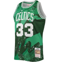 Men's Boston Celtics Larry Bird Mitchell & Ness Kelly Green Hardwood Classics 1985-86 Hyper Hoops Swingman Jersey