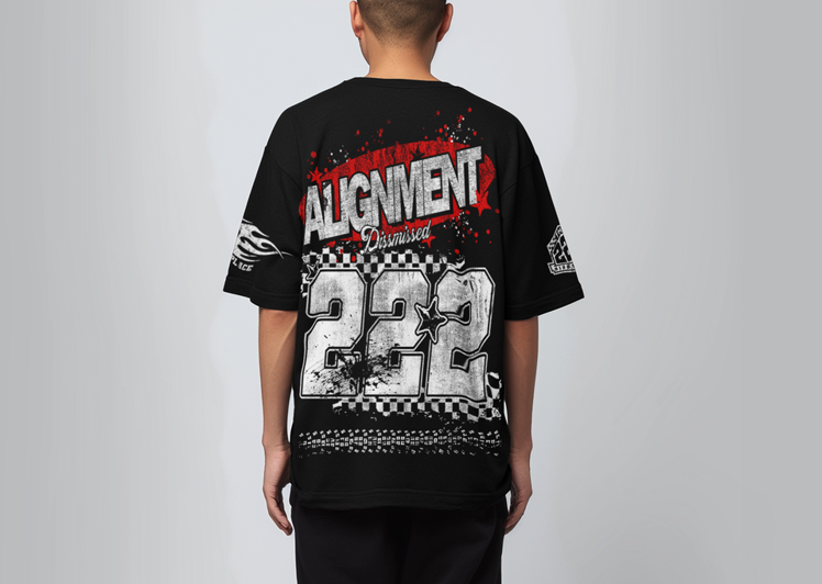 Angel 222 Alignment Tee - Black