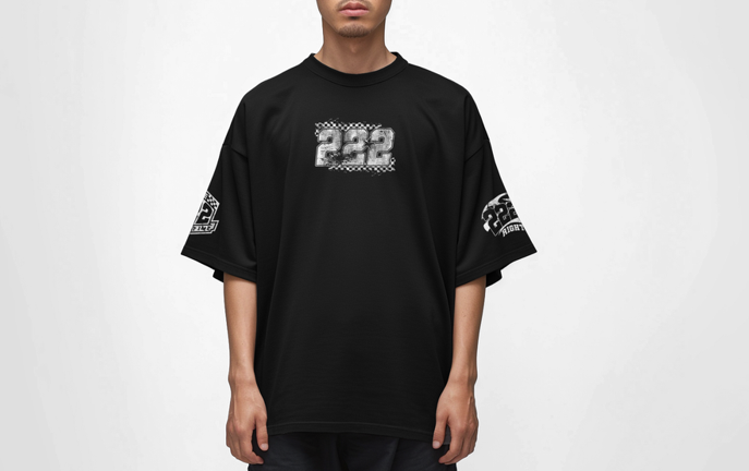 Angel 222 Alignment Tee - Black