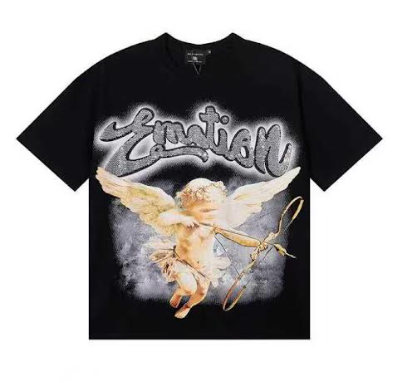 MIXED EMTIONS 2.0  ANGEL TEE - BLACK