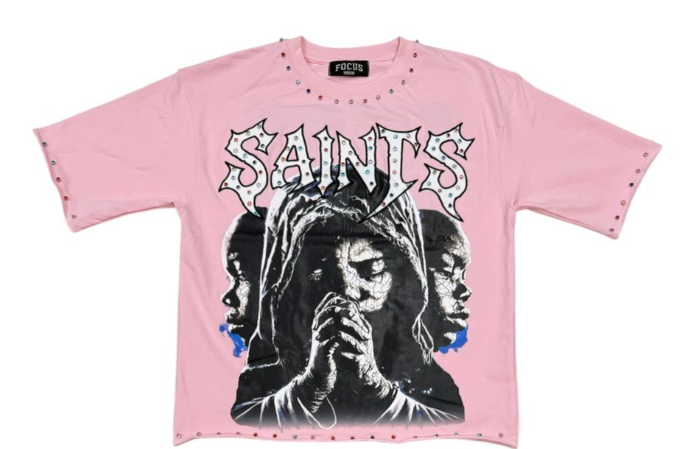 Saints Stone Tee - Pink