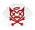 SHATTERED HEART WHITE TEE