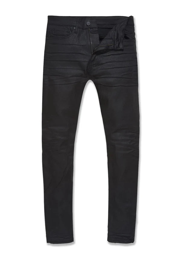 Slim Taper Fit - Smooth Criminal Denim (Jet Black) - Sean Collection