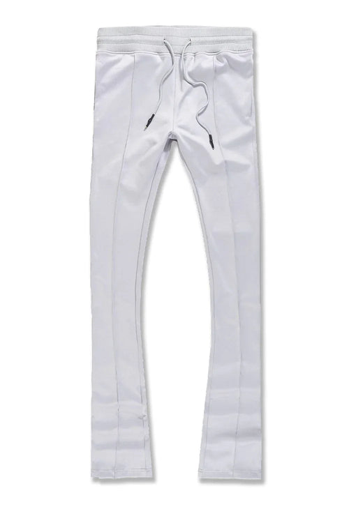 CALABRIA STACKED TRACK PANTS (CEMENT)