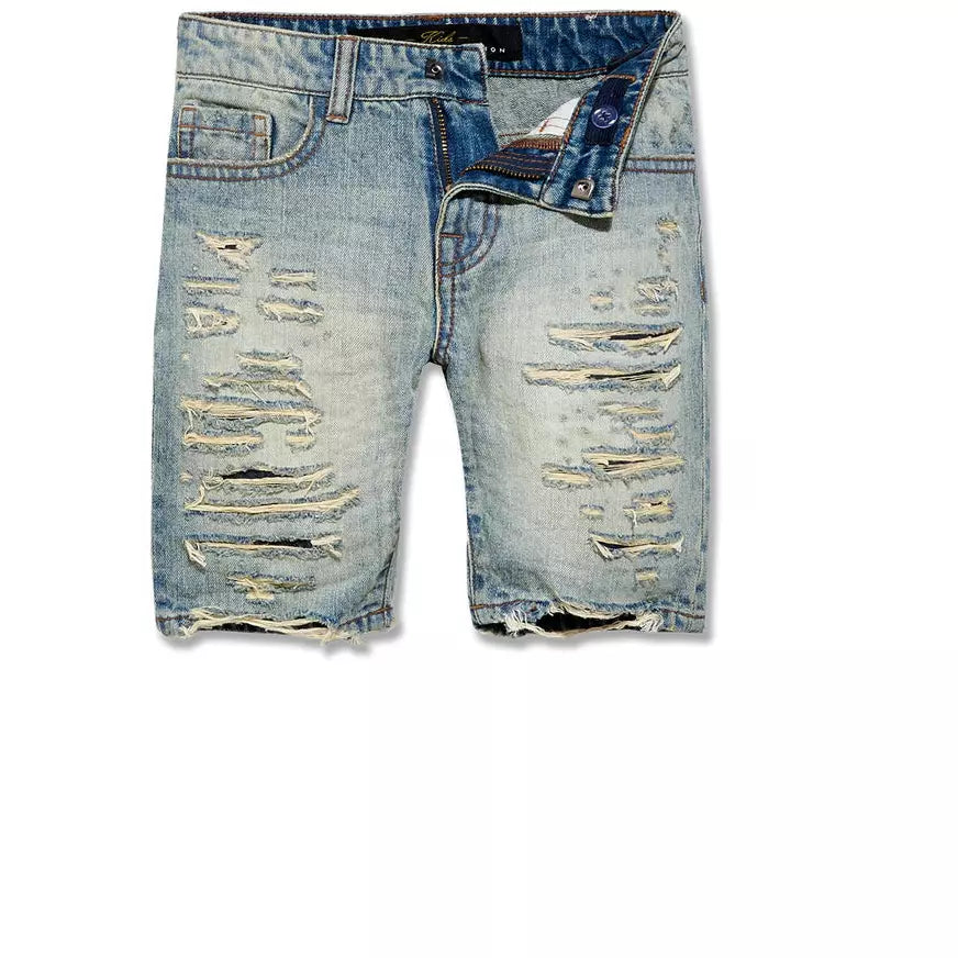 KIDS IRONBOUND DENIM SHORTS (LAGER)