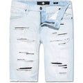 BALTIMORE RETRO DENIM SHORTS (ICE BLUE)