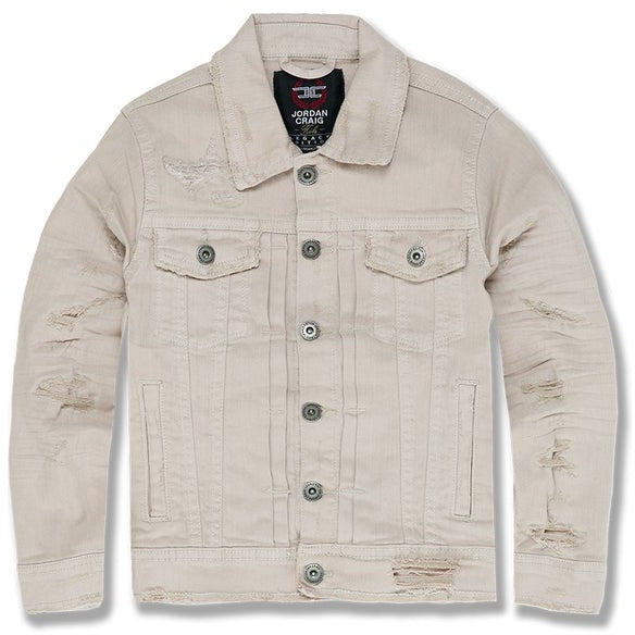 JC KIDS TRIBECA TWILL TRUCKER JACKET (LATTE)