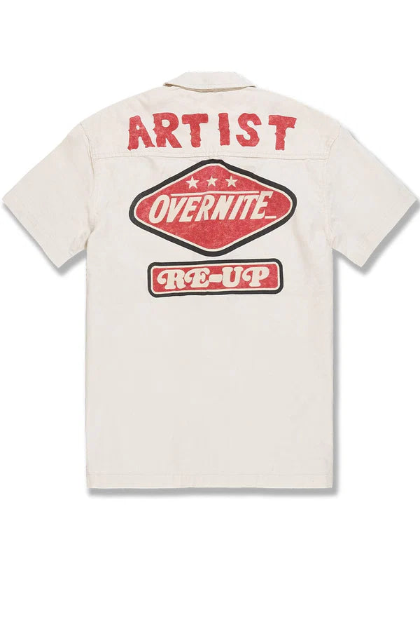 The Re-Up Mechanic Shirt - Bone