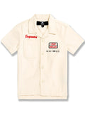 BOYS LOCAL ART DEALER CAMP SHIRT - BONE