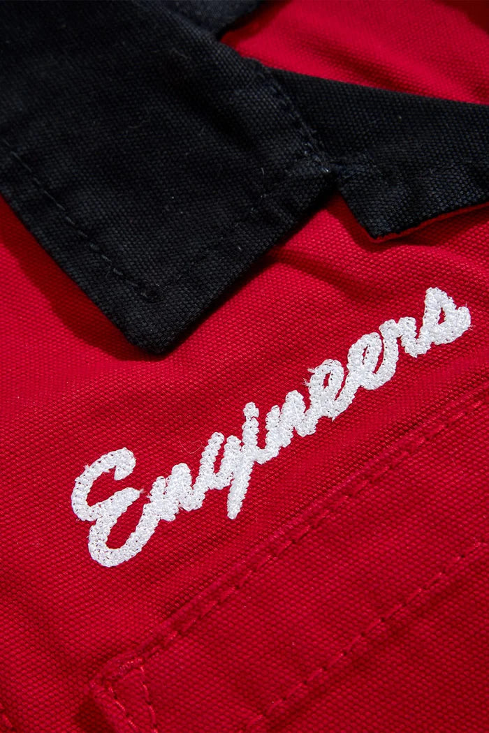 BOYS LOCAL ART DEALER CAMP SHIRT - RED