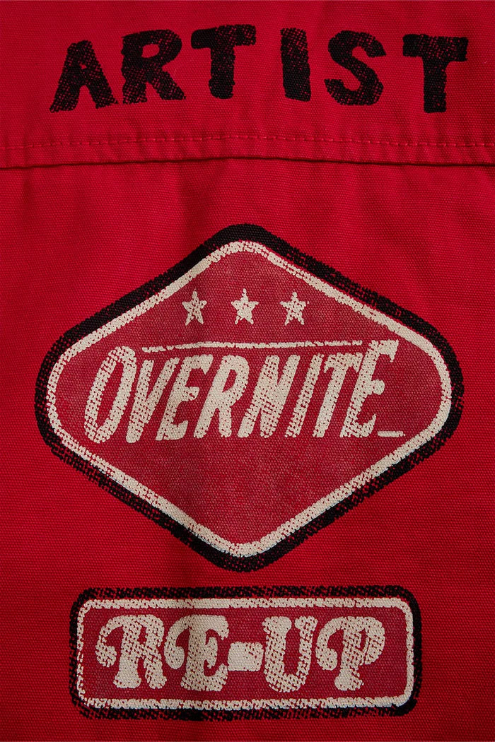 BOYS LOCAL ART DEALER CAMP SHIRT - RED