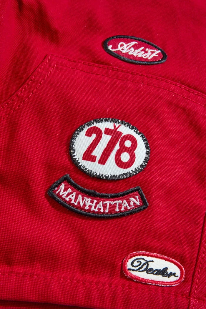 BOYS LOCAL ART DEALER SHORT - RED