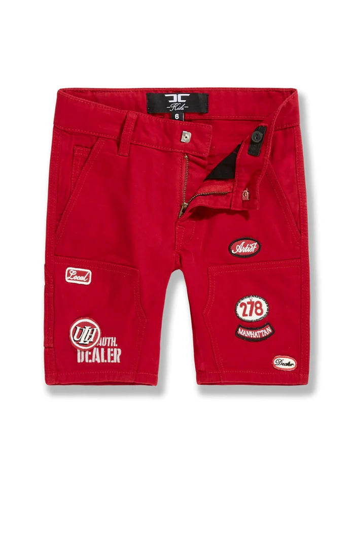 BOYS LOCAL ART DEALER SHORT - RED