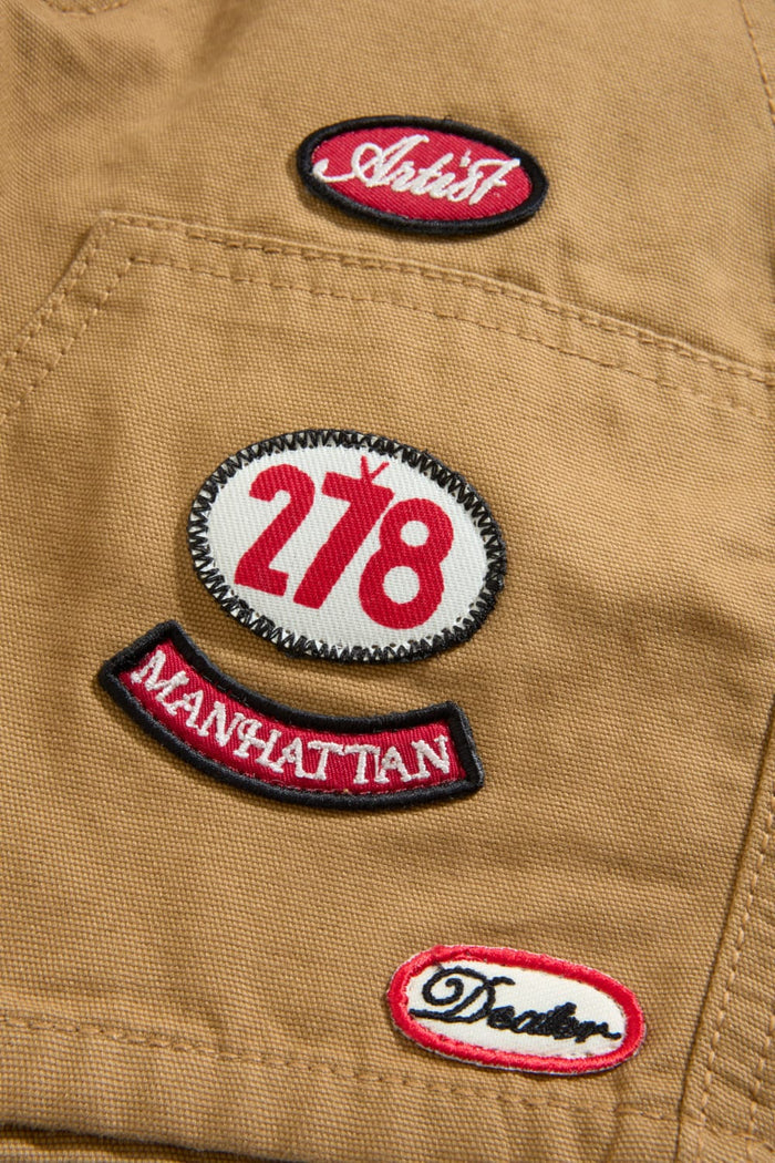 BOYS LOCAL ART DEALER SHORT - TAN