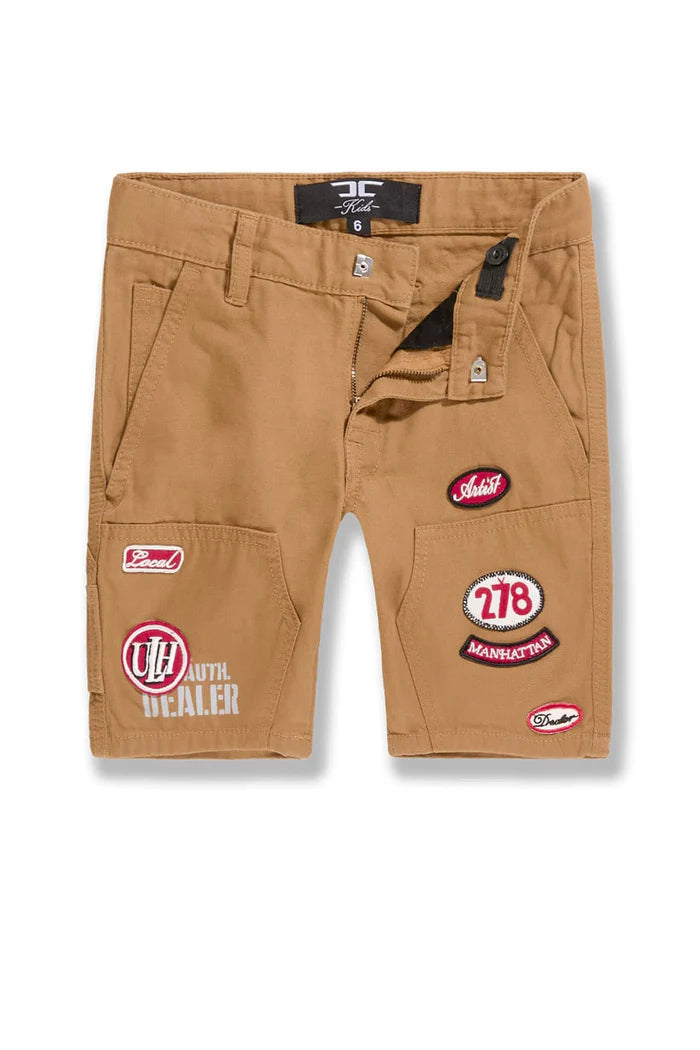 BOYS LOCAL ART DEALER SHORT - TAN