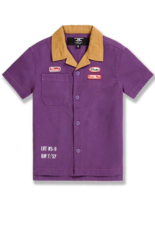 Kids The Re-Up Mechanic Shirt -Purple