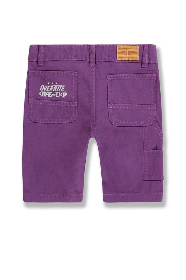 Kids The Re-Up Denim Shorts - Purple