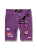 Kids The Re-Up Denim Shorts - Purple