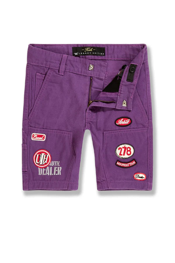 Kids The Re-Up Denim Shorts - Purple