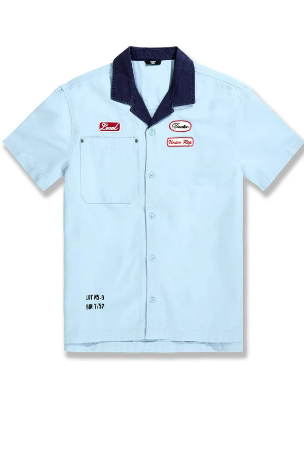 The Re-Up Mechanic Shirt -Service Blue