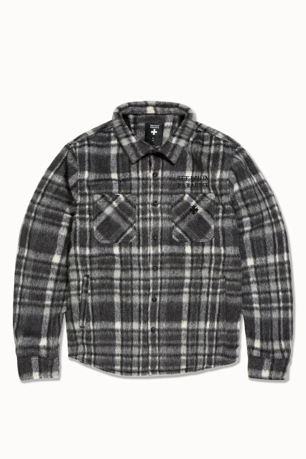 Paradise Flannel Shacket (Industrial Black)