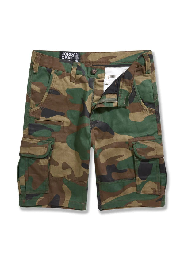 OG - Xavier Camo Cargo Shorts - Classic Woodland