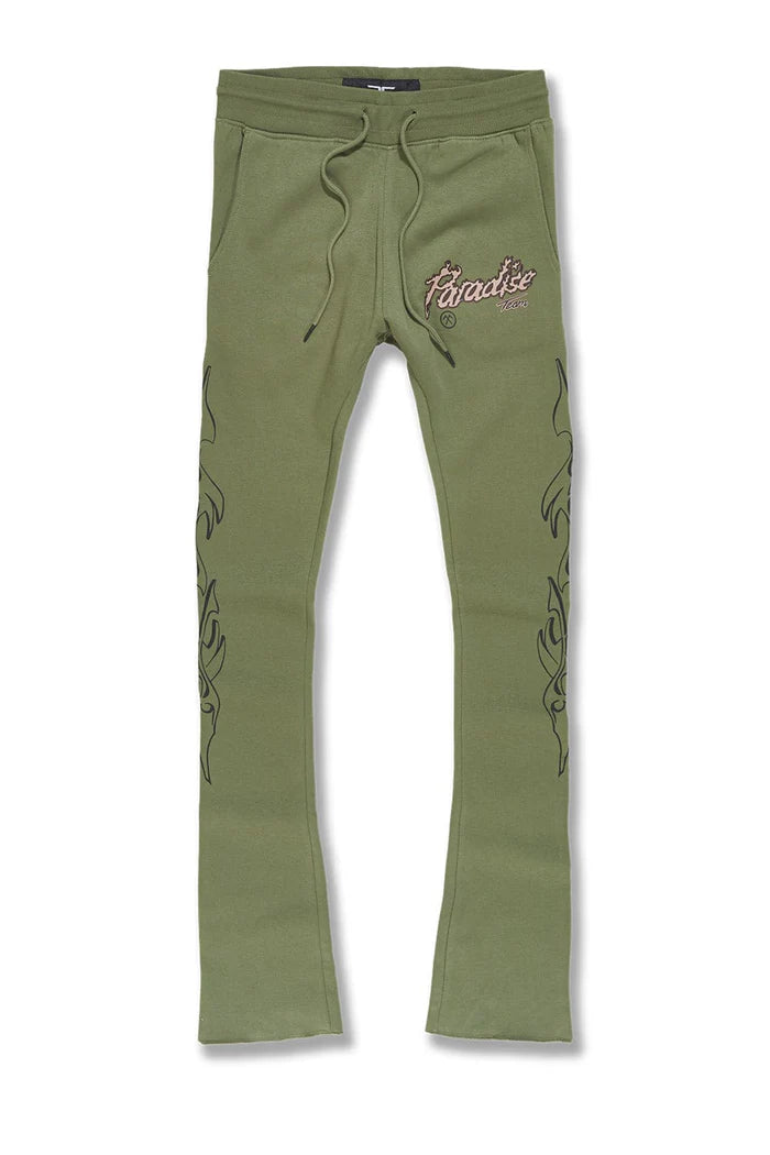 Boys Paradise Tour Stacked Sweatpants-Sage