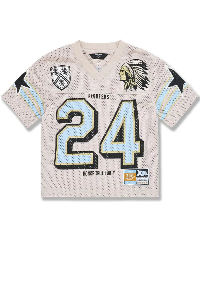 Kids Pioneer Football Jersey (Cream)