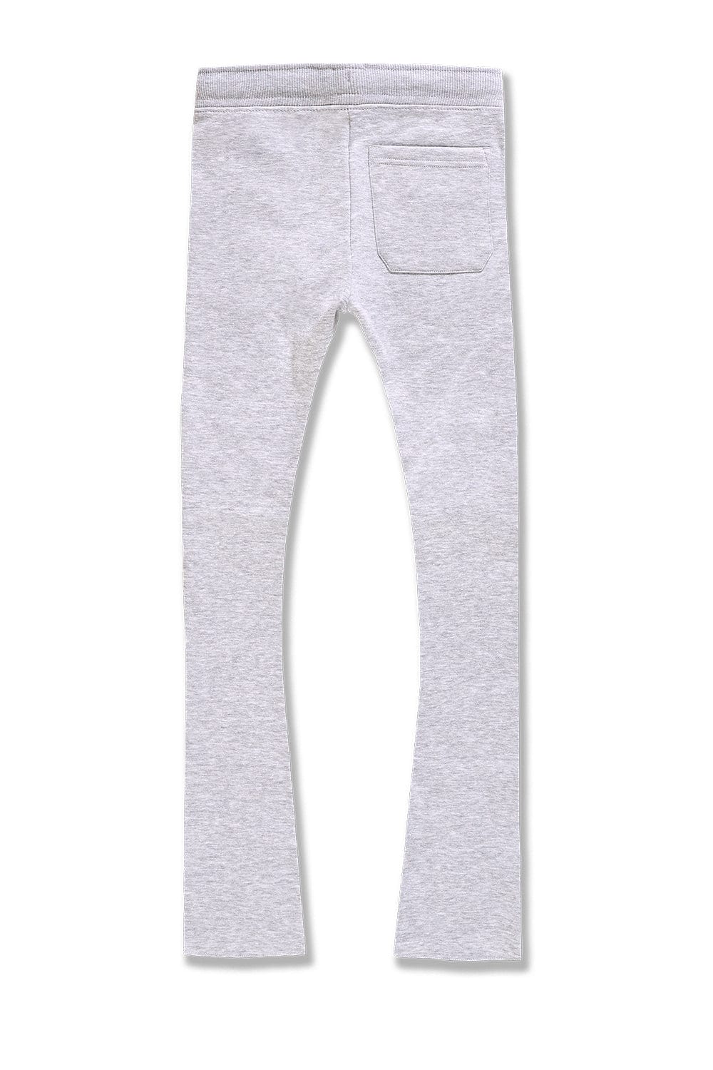 KIDS UPTOWN STACKED SWEATPANTS (HEATHER GREY)
