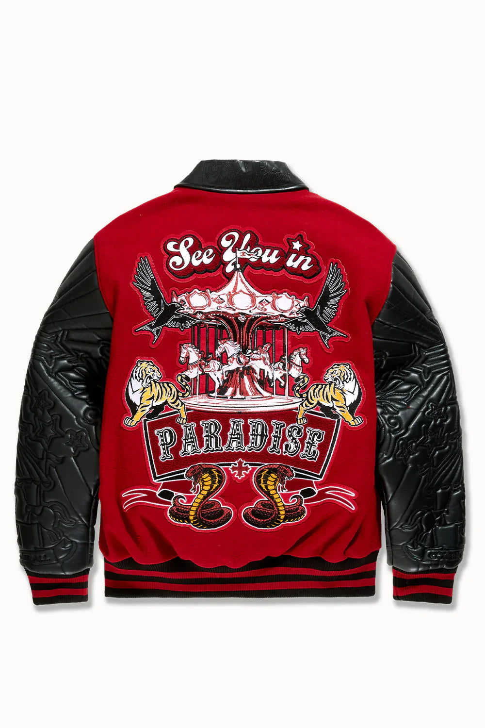 Smoke & Mirrors Varsity Jacket (Bred)