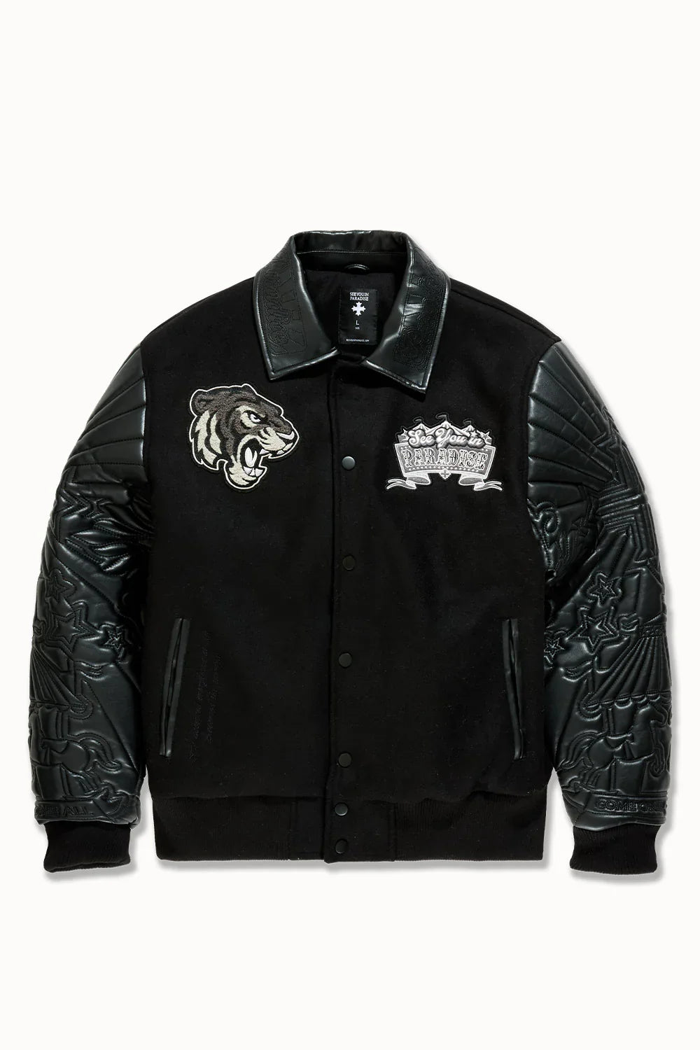Smoke & Mirrors Varsity Jacket (Noir)