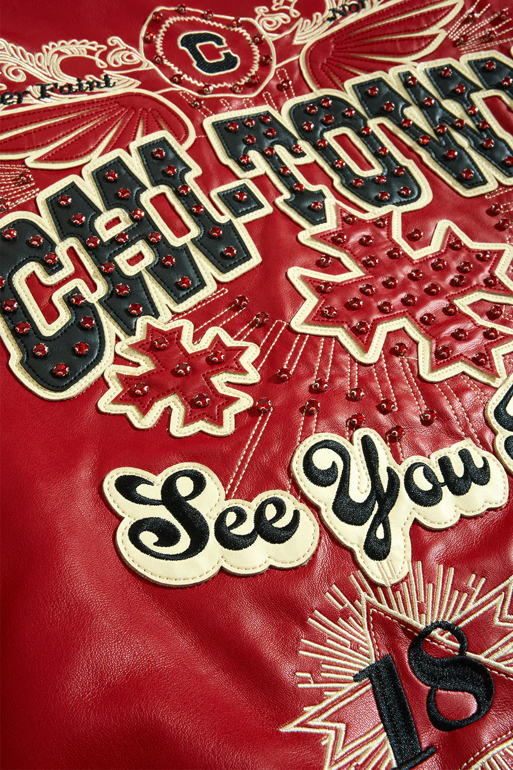 Windy City Varsity Jacket (Red)