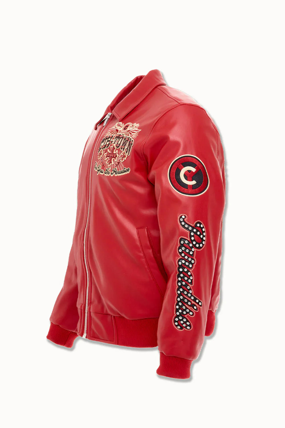 Windy City Varsity Jacket (Red)