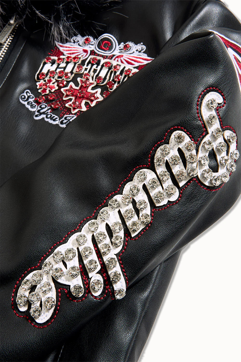 Kids Windy City Hooded Bomber Jacket (Black)