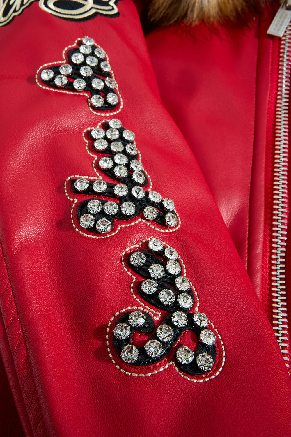 Kids Windy City Hooded Bomber Jacket (Red)