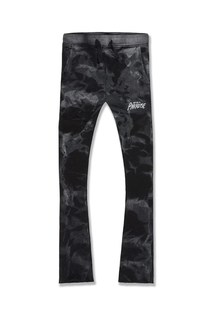 Boys Surfside Stacked Sweatpants - Black