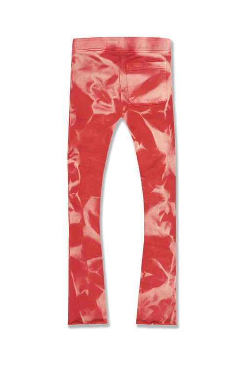 Boys Surfside Stacked Sweatpants - Red