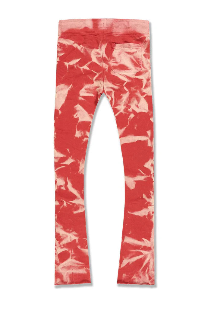 Surfside Stacked Sweatpants -Red