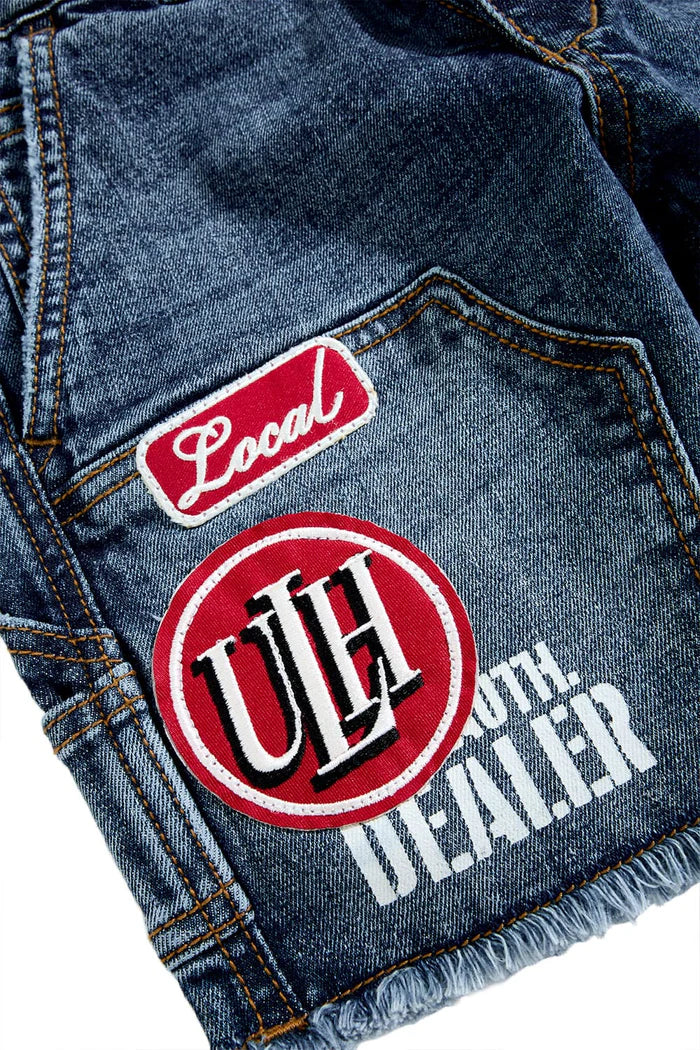 Kids The Re-Up Denim Shorts (Aged Wash)